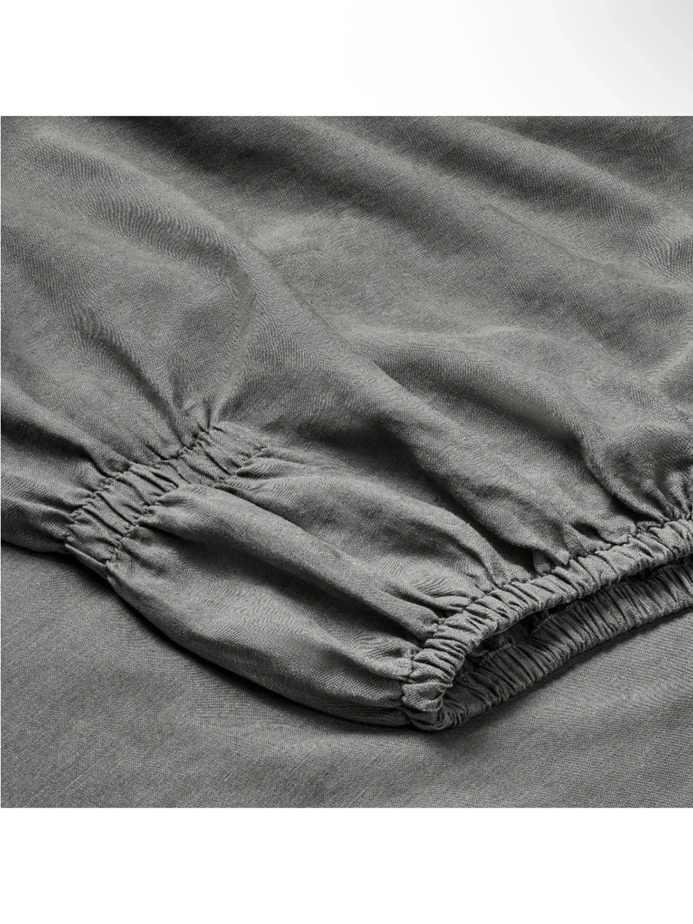 NWT Full 100% Linen Sheet Set Dark Gray - Casaluna